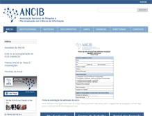 Tablet Screenshot of ancib.org.br